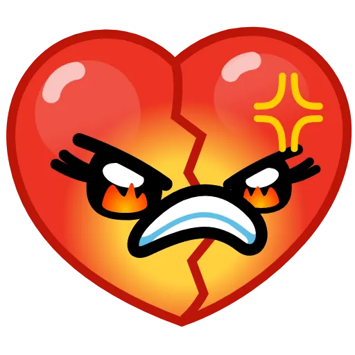 Стикер 17 Hearts Emoji - эмоджи сердечки