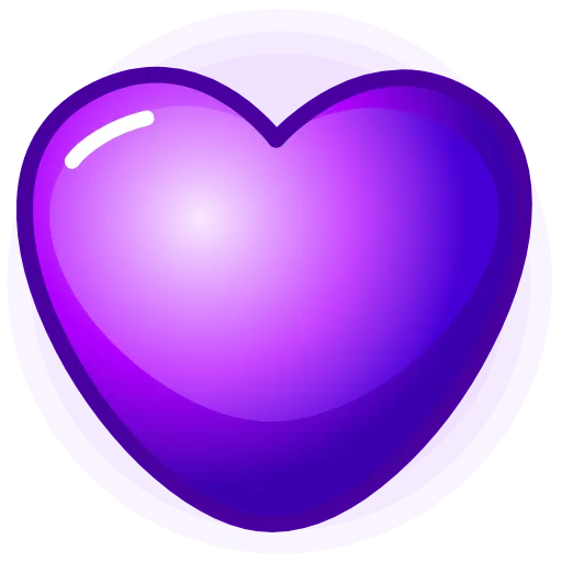 Стикер 50 Hearts