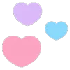 Стикер 16 🩷Hearts - ещё сердечки ко дню святого валентина