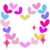 Стикер 57 🩷Hearts - ещё сердечки ко дню святого валентина