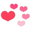 Стикер 9 🩷Hearts - ещё сердечки ко дню святого валентина