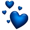 Стикер 47 💙 Пак красивых сердечек