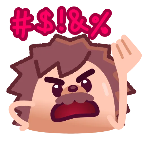 Стикер 8 Ёжик