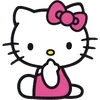Стикер 10 ❤️ Набор эмоджи «Hello Kitty»