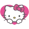 Стикер 4 ❤️ Набор эмоджи «Hello Kitty»