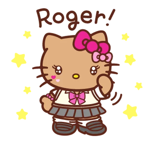 👍 Стикер «Gyaru Hello Kitty» для Telegram