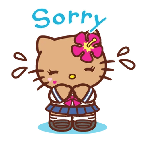 😅 Стикер «Gyaru Hello Kitty» для Telegram
