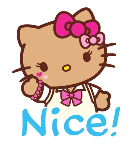 👍 Стикер «Gyaru Hello Kitty» для Telegram