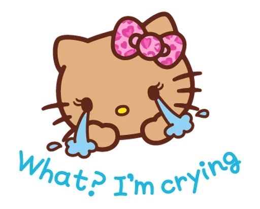 😭 Стикер «Gyaru Hello Kitty» для Telegram