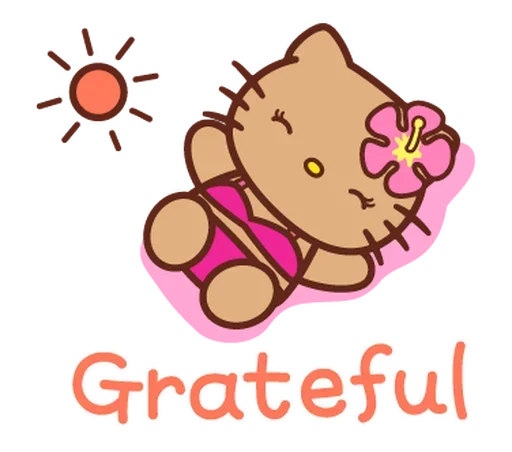 ☀️ Стикер «Gyaru Hello Kitty» для Telegram