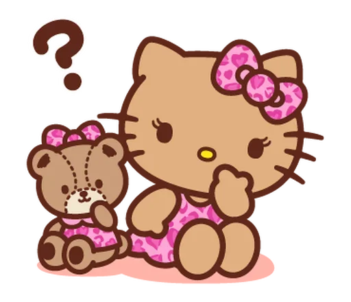 ❔ Стикер «Gyaru Hello Kitty» для Telegram