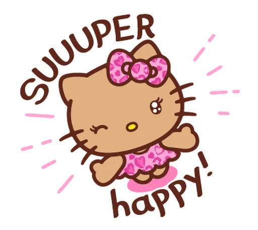 😁 Стикер «Gyaru Hello Kitty» для Telegram
