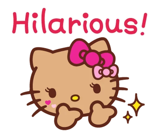 😆 Стикер «Gyaru Hello Kitty» для Telegram
