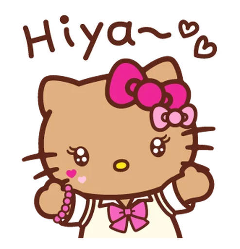 Стикерпак Gyaru Hello Kitty для Telegram