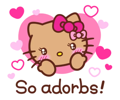 😍 Стикер «Gyaru Hello Kitty» для Telegram
