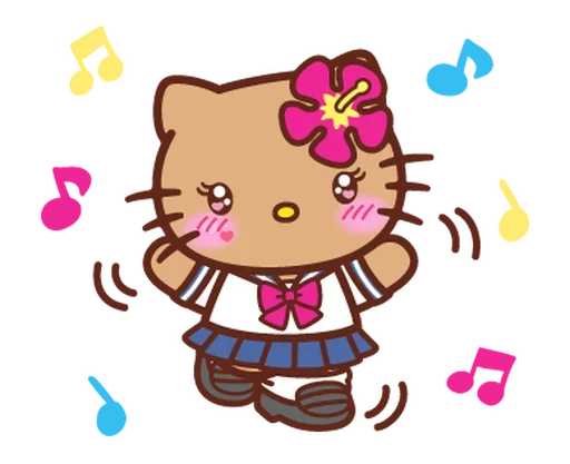 🎶 Стикер «Gyaru Hello Kitty» для Telegram