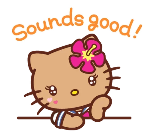 👍 Стикер «Gyaru Hello Kitty» для Telegram