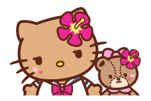 😒 Стикер «Gyaru Hello Kitty» для Telegram