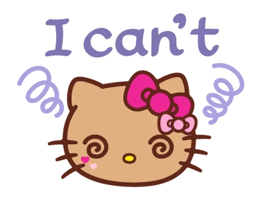 😵‍💫 Стикер «Gyaru Hello Kitty» для Telegram