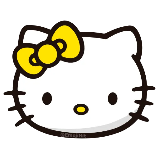 Стикер 25 🩵 Набор эмоджи «Hello Kitty» в HD качестве