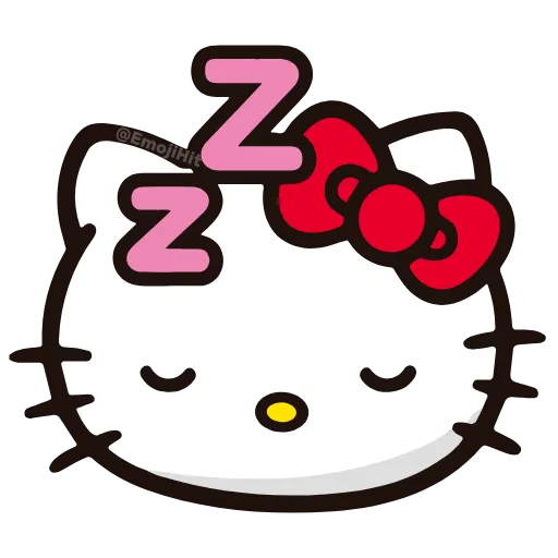 Стикер 15 🩵 Набор эмоджи «Hello Kitty» в HD качестве