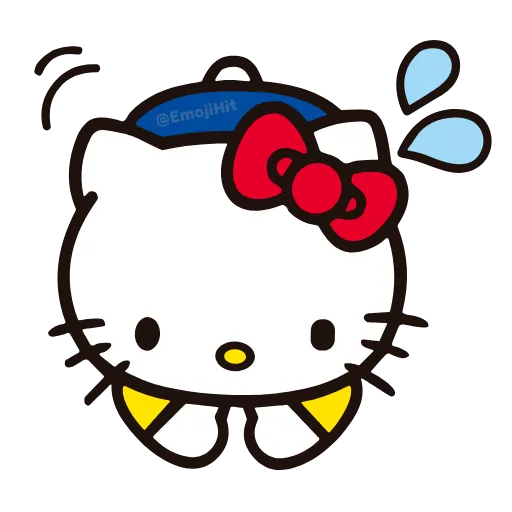 Стикер 60 🩵 Набор эмоджи «Hello Kitty» в HD качестве