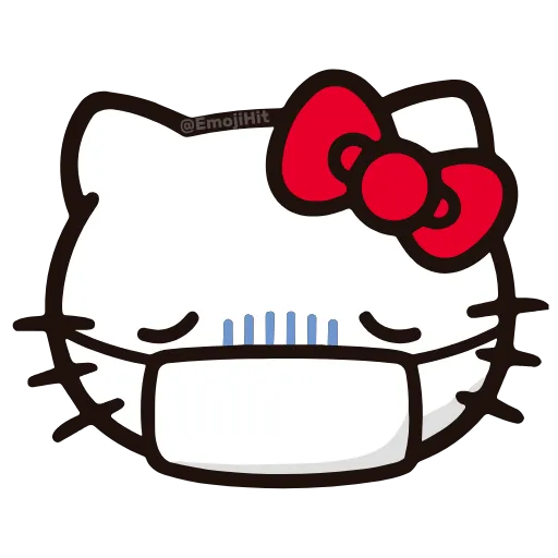 Стикер 14 🩵 Набор эмоджи «Hello Kitty» в HD качестве