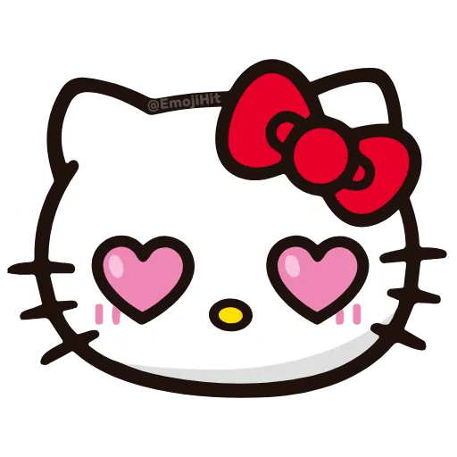Стикер 13 🩵 Набор эмоджи «Hello Kitty» в HD качестве