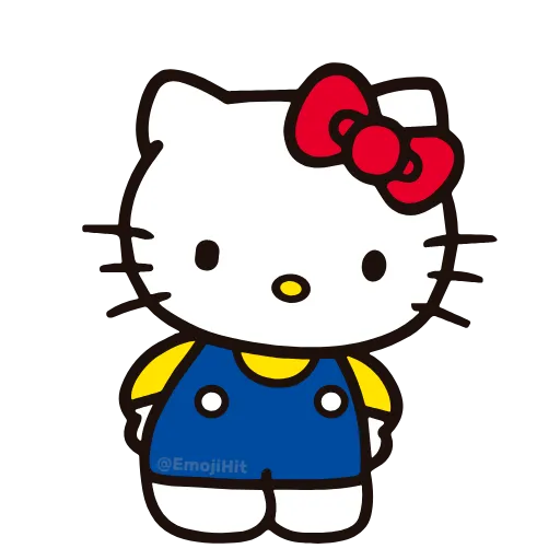 Стикер 61 🩵 Набор эмоджи «Hello Kitty» в HD качестве