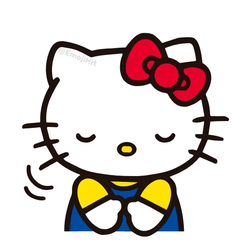Стикер 54 🩵 Набор эмоджи «Hello Kitty» в HD качестве