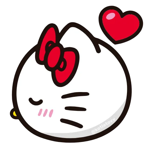 Стикер 24 🩵 Набор эмоджи «Hello Kitty» в HD качестве