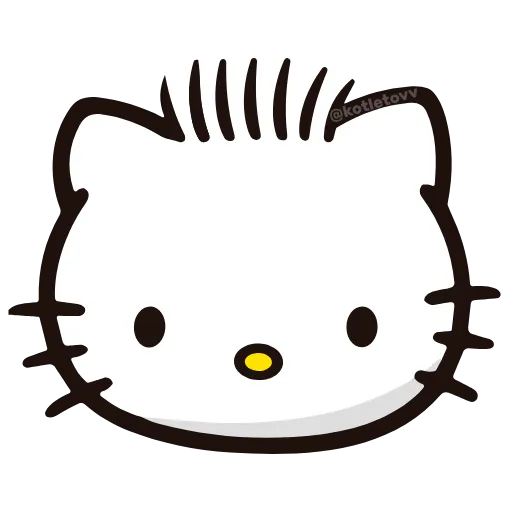 Стикер 20 🩵 Набор эмоджи «Hello Kitty» в HD качестве