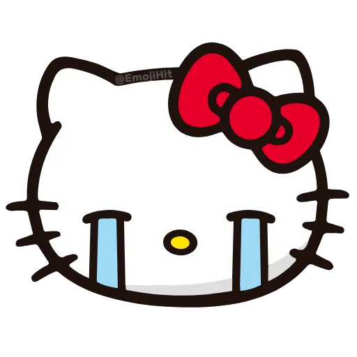 Стикер 11 🩵 Набор эмоджи «Hello Kitty» в HD качестве