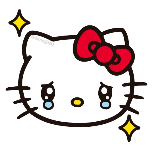 Стикер 41 🩵 Набор эмоджи «Hello Kitty» в HD качестве