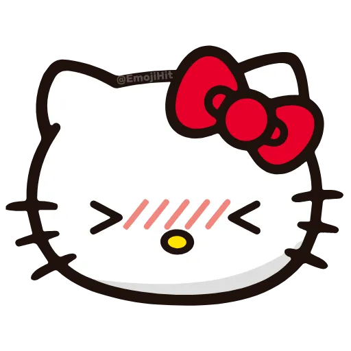 Стикер 16 🩵 Набор эмоджи «Hello Kitty» в HD качестве
