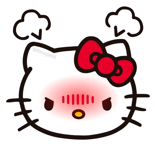 Стикер 46 🩵 Набор эмоджи «Hello Kitty» в HD качестве