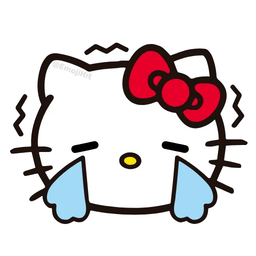 Стикер 44 🩵 Набор эмоджи «Hello Kitty» в HD качестве