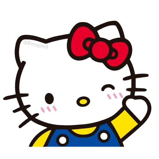 Стикер 56 🩵 Набор эмоджи «Hello Kitty» в HD качестве