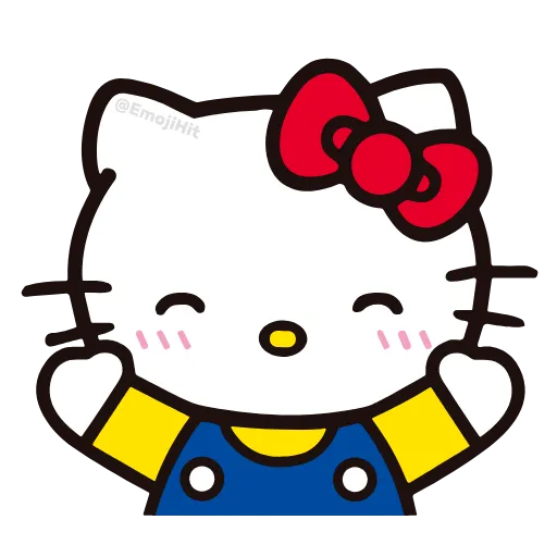 Стикер 52 🩵 Набор эмоджи «Hello Kitty» в HD качестве