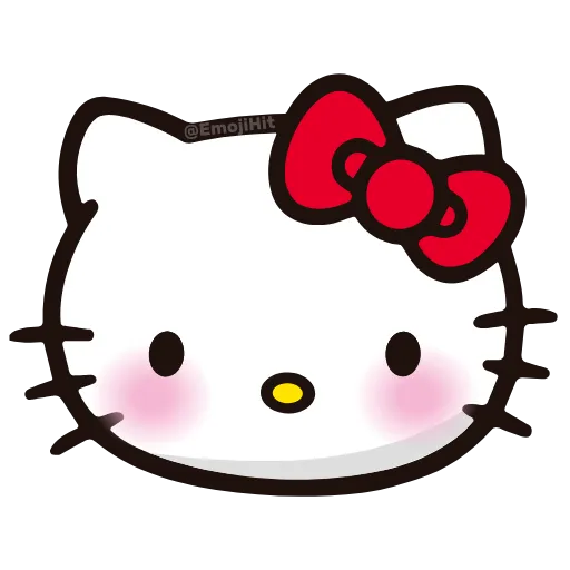 Стикер 10 🩵 Набор эмоджи «Hello Kitty» в HD качестве