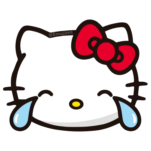 Стикер 9 🩵 Набор эмоджи «Hello Kitty» в HD качестве