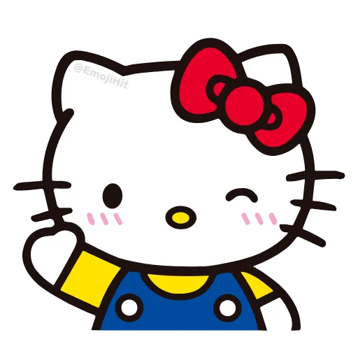 Стикер 53 🩵 Набор эмоджи «Hello Kitty» в HD качестве