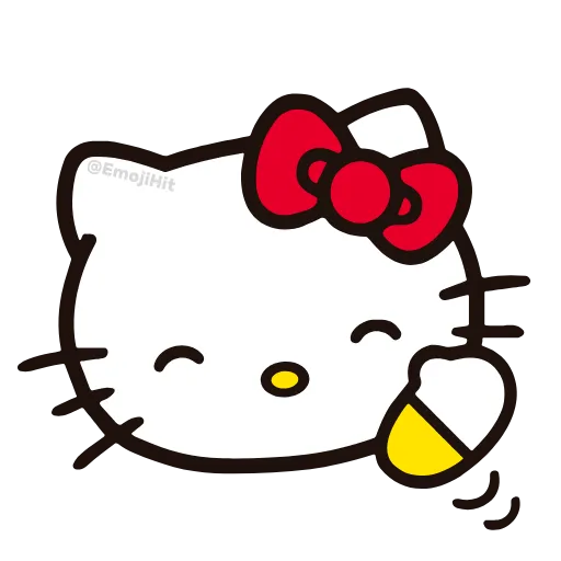 Стикер 42 🩵 Набор эмоджи «Hello Kitty» в HD качестве