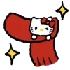 Стикер 20 Hello Kitty Ny
