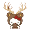 Стикер 44 Hello Kitty Ny