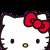 Стикер 27 😍 Видеоанимированный набор эмоджи по «Hello Kitty»