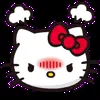 Стикер 7 😍 Видеоанимированный набор эмоджи по «Hello Kitty»