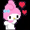 Стикер 46 😍 Видеоанимированный набор эмоджи по «Hello Kitty»