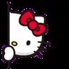 Стикер 9 😍 Видеоанимированный набор эмоджи по «Hello Kitty»