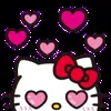 Стикер 29 😍 Видеоанимированный набор эмоджи по «Hello Kitty»